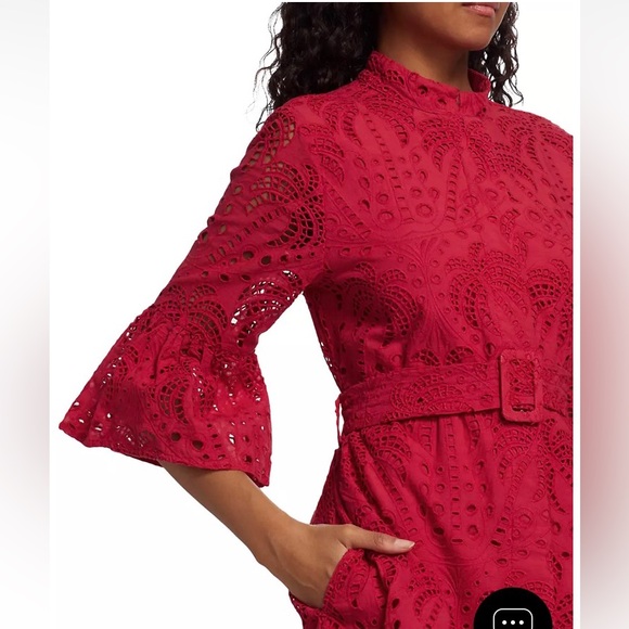 🍍FARM Rio Cotton Eyelet Minidress - Picture 6 of 15